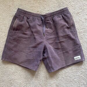 Purple Corduroy Shorts 7" Inseam Medium Waste